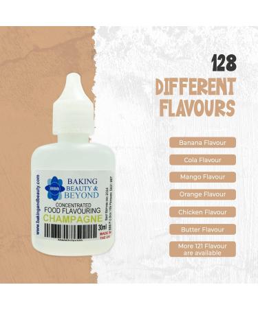 Baking Beauty and Beyond Concentrated Food Flavouring Oil - Dozen of Professional Quality Food Grade Flavouring Oil for Candy Making Baking Cooking Lip Balm and Lip Gloss - Champagne (10ml) - Buy Online on GoSupps.com