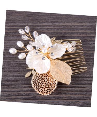 DOITOOL Wedding Pearl Hair Barrettes Rhinestone Hair Comb Pearl Hair Pin Hair Comb for Bride Crystal Headpiece Pearl Hair Comb Bridal Hair Comb Crystal Rhinestones Bride Comb - Buy Online on GoSupps.com