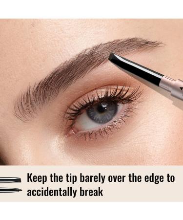 iMethod Eyebrow Pencil and Brow Brush - 2 Pencils & 1 Brush for Natural, Long-lasting, Waterproof Dark Brown Eyebrow Makeup - Buy Online on GoSupps.com