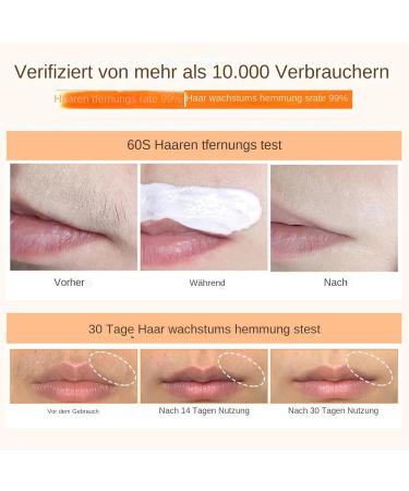 Cr me d pilatoire pour le visage - Pour femme - Cr me d pilatoire pour la l vre sup rieure les joues et les sourcils - Cr me d pilatoire douce et apaisante pour le visage et le corps - Buy Online on GoSupps.com