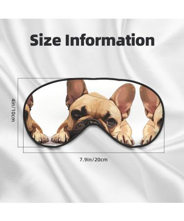 Ultra-Soft French Bulldog Print Eye Mask - Light-Blocking for Optimal Comfort & Restful Sleep | International Shipping Available - Buy Online on GoSupps.com