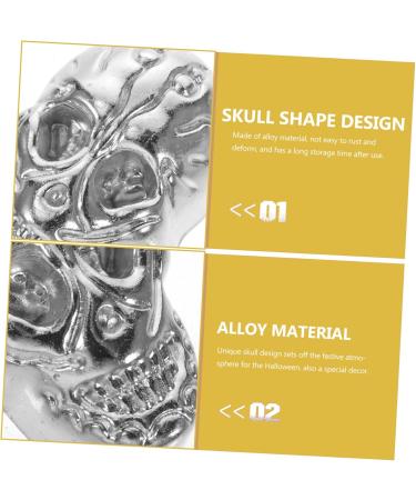 ABOOFAN 20pcs Rivets Crafting Studs Crafting Skull Studs Punk Studs Craft Belt Accessories Shoe Bag Silver 2X1.5cm - Buy Online on GoSupps.com