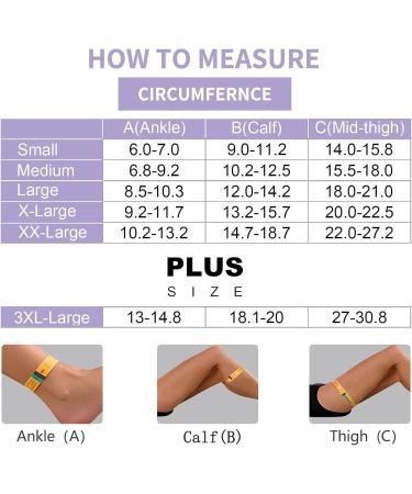 Evolyline 20-30MMHG Medical Compression Tights for Women & Men - Class II Closed Toe Graded Compression for Lipedema - XXL Black - Buy Online on GoSupps.com