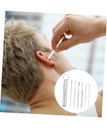 PACKOVE 1set Ear Cleaning Tools Ergonomic Ear Wax Picks for Safe and Convenient Use Portable Silver - Buy Online on GoSupps.com