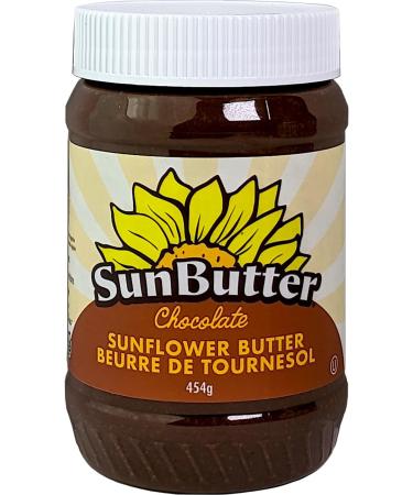 SunButter Sunflower Seed Butter Delicious Natural Alternative to Peanut Butter - Chocolate 454g Pack of 6 - Buy Online on GoSupps.com