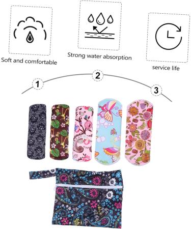 Coheali Women's Reusable Charcoal Menstrual Pads & Panty Inserts - Comfort & Protection with Travel Bag - Buy Online on GoSupps.com