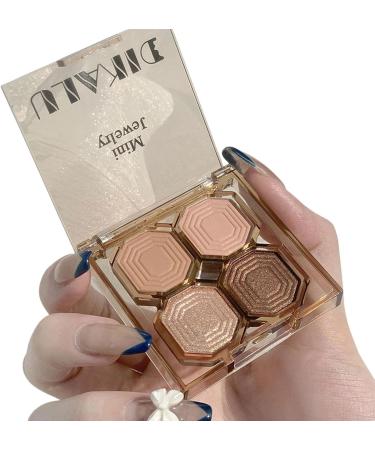 XGZ Eyeshadow Makeup Shimmer Glitter Eye Shadow Long Lasting Self-Adhesive Eye Shadow Neutral Cosmetic Eye Shadow 4 Colors - Buy Online on GoSupps.com