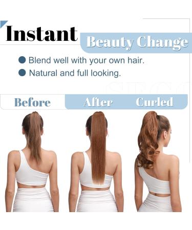 14 inch SEGO Claw on Ponytail Clip in Human Hair Extensions #6 Light Brown One Piece 100% Real Remy Hairpieces Straight (105g) 14 Inch #6 Light Brown - Buy Online on GoSupps.com