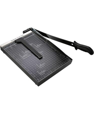 Paper Trimmer  A4 Paper Cutter Guillotine with Heavy Duty Gridded Base Cut Length 12 Sheets Capacity  Cutting Paper Machine for Home Office (Black) - Buy Online on GoSupps.com