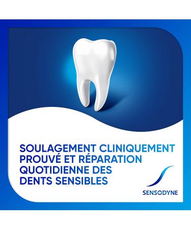 SENSODYNE Dentifrice R pare et Prot ge pour les Dents Sensibles Apporte une Protection Longue Dur e Menthe Lot de 2x75ml 75 ml (Lot de 2) Nouvelle Formule - Buy Online on GoSupps.com