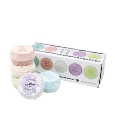 Naples Soap Company Shower Bomb Aromatherapy Variety Box  Steamer Tablets Create a Spa-Like Experience at Home with Scents  Set of 5 Shower Bombs