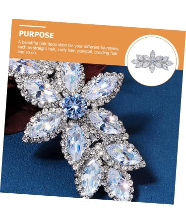 SKISUNO Rhinestone Hair Clip Wedding Hair Clip Women Hair Barrettes Women Hair Clip Rhinestones Hair Accessories Crystal Hair Barrette Rhinestones Hair Barrette Rhinestones Hair Clip - Buy Online on GoSupps.com
