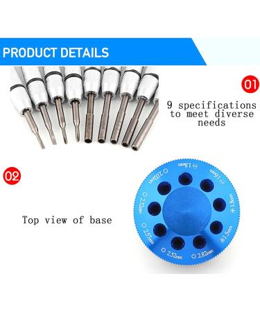 Buy GJLRS 9-Part Glasses Setting Tool - Ultimate Repair Set with 9 Screwdrivers & Rotatable Base for Optical Glasses | Perfect for Home & Professional Use - Buy Online on GoSupps.com
