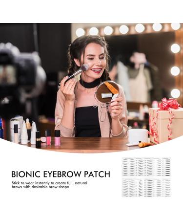 Didiseaon 10 sheets Imitation Temporary Brow Tattoos Eyebrow False Eyebrows D Stickers Waterproof Hair-like 21.5X14cm Black - Buy Online on GoSupps.com