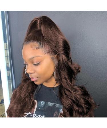 Ponytail Extension #4 Chocolate Dark Brown Ponytail Extension Brazilian Remy Hair Body Wave Drawstring Ponytail Hair Pieces Clip In Human Hair Pony Tail Extension Ponytail Hairpiece for Women (Color 10inches 100g(One square) - Buy Online on GoSupps.com