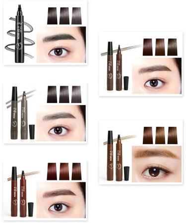 Gusengo Eyebrow Pencil Eyebrow Tattoo Pen Eyebrow Tattoo Pen 4 Point Eyebrow Pencil Eyebrow Tattoo Pen Fork TipFine Brow Pen Four-Headed Anti-Sweat Eyebrow Pencil - Buy Online on GoSupps.com