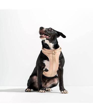 Wild One No-Pull Dog Harness with 3 Leash Clips | Adjustable & Padded Vest for Comfort | Stretchy Tan Medium - Buy Online on GoSupps.com