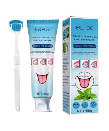 Mouth gel for the mouth tongue cleaning gel suit with a brush thrush treatment oral care products removing bad breath tongue scraper fresh breath tongue brush alternative