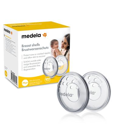 Medela nipple protectors BPA-free made of soft silicone With breathable vents Set of 2 - Buy Online on GoSupps.com