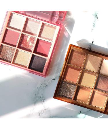 FARMASI Rose Dune Eyeshadow Palette with 9 Highly Pigmented Shades Versatile Eyeshadow Palette for Mesmerizing Soft to Intense with Pink and Mauve Tones 0.28 oz - Buy Online on GoSupps.com