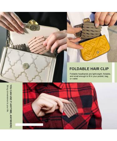 FERCAISH 10 PCS Foldable Headbands - Adjustable Hair Hoop Accessory for Girls & Kids - Non-Slip Portable Hair Bands for Travel, Washing & Makeup in Multiple Colors - Buy Online on GoSupps.com