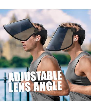 Trikton Sun Visor Hat with HD Polarized Lens - Anti-UV Protection, Adjustable Sweatband for Outdoors, Golf, Tennis, Beach, Fishing, Sailing, Boating, Kayak, Paddle Board, Hiking, Walking - Buy Online on GoSupps.com