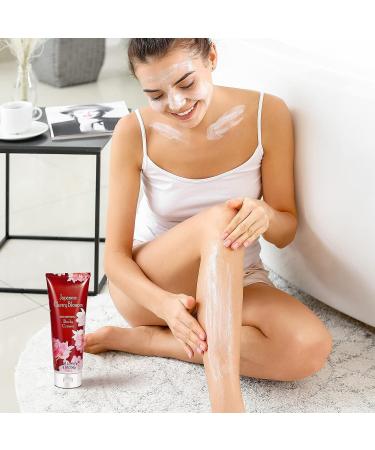 Vital Luxury Japanese Cherry Blossom Bath and Body Shower Gel and Body Cream Set - Nourishing and Moisturizing Daily Skincare - 8 fl.oz / 236mL Each (2-Piece Bundle) - Buy Online on GoSupps.com