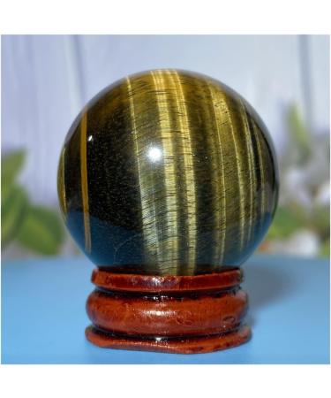 Natural Sphere Tiger Eye Stone Ball Quartz Crystal Natural Ore Gemstone Home Decoration Gift 1pc (Color : 100-110g) - Buy Online on GoSupps.com