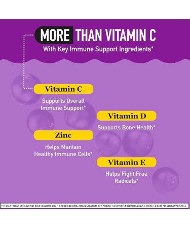 Airborne Elderberry & Zinc Gummies - 130 Count | Immune Support Vitamins - Buy Online on GoSupps.com