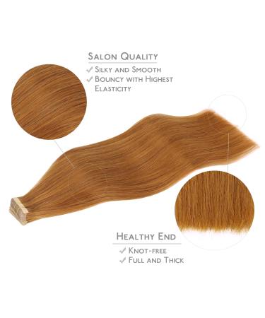 Buy If Salife Real Hair Tape Extensions - 20Pcs 30g 10 Inch Auburn Ginger Remy Skin Weft - Invisible Tape for Perfect Volume - Buy Online on GoSupps.com