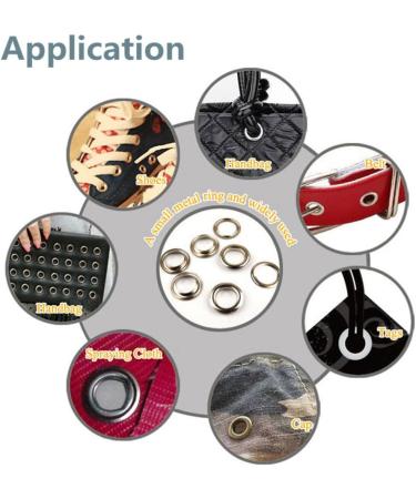 500Pcs 3mm Tiny Metal Grommet Kit for DIY Crafts, Leather, Shoes, Clothes - Self Backing Eyelets Set for Bead Cores and Canvas Bags - Buy Online on GoSupps.com