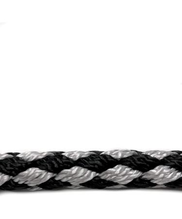 Adjustable Dog Exercise Line for Large Dogs up to 80kg - Durable 2.40m/2.80m/3.50m/5m Options Black & Silver - Ideal for Training & Walking - Buy Online on GoSupps.com