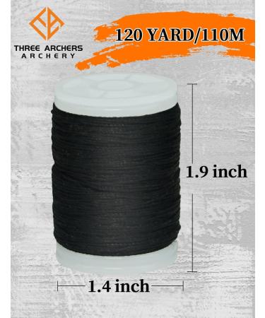 THREE ARCHERS Bowstring Serving Thread Jig - 120 yard/110m - Black - Buy Online on GoSupps.com