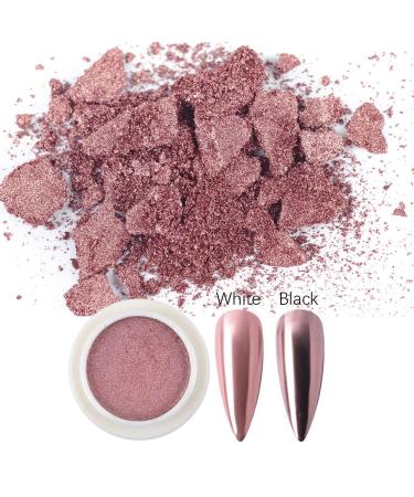 MEILINDS Rose Gold Mirror Nail Powder - Shining Chrome Pigment for Nail Art Decoration | 06 - Buy Online on GoSupps.com