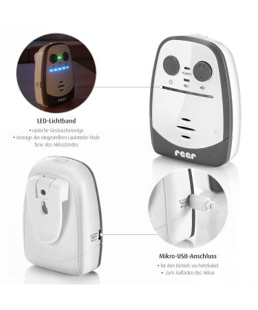 Reer Cosmo Baby Monitor - Inventor of Baby Monitors | Night Light Vibration Alarm & Intercom | 600m Range | International Shipping - Buy Online on GoSupps.com