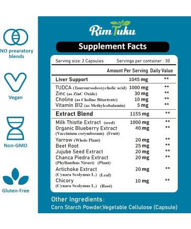 2200MG TUDCA Milk Thistle Supplement 12-in-1 Formula TUDCA+Milk Thistle TUDCA Supplement Bile Salts Liver Detox & Repair Support Antioxidant Support 240 Capsules 60 Count (Pack of 4) - Buy Online on GoSupps.com