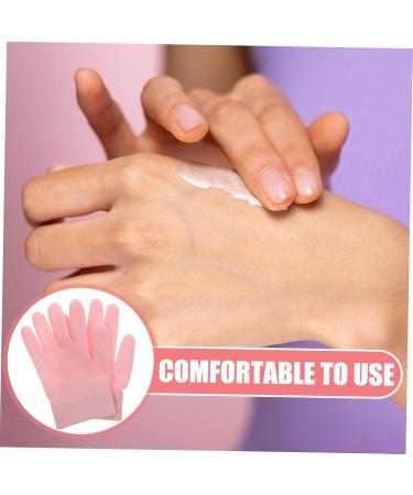 FRCOLOR 1paire Hydratants Gel Pour Femmes De Soins Des Mains No-wash Confort l gant Et lastique Id aux Pour Usage Domicile Ou Professionnel Rose 21.5*11cm - Buy Online on GoSupps.com