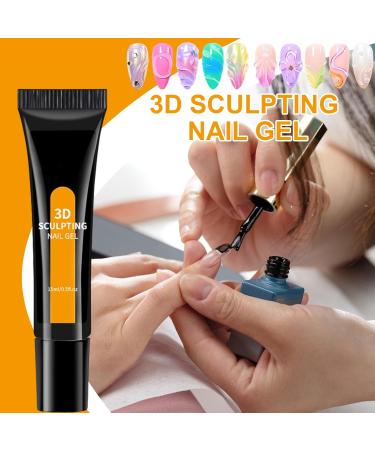 Generisch Nail sculpting gel - Long-lasting 3D beauty products - 15 ml - Clear nail sculpting gel - For chrome powder rhinestones stickers birthday wedding and holiday decorations - Buy Online on GoSupps.com