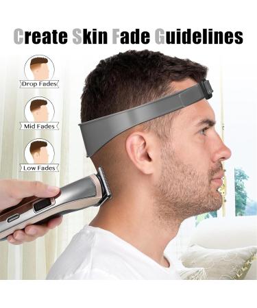 CHAUSA Adjustable Hair Cutting Edge Template - Silicone DIY Haircut Guide for Perfect Neckline & Curved Bands - Home Styling Essentials (Gray) - Buy Online on GoSupps.com