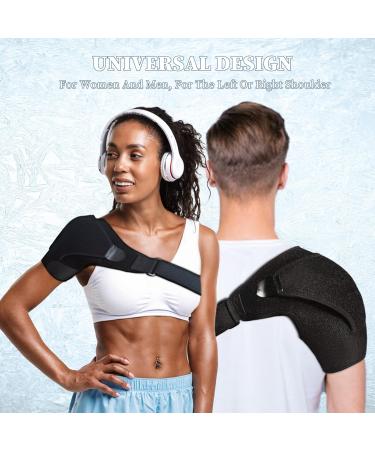 WiKSite Adjustable Shoulder Bandage | Pressure Cushion Arm Immobilizer for Stability & Relaxation | Shoulder Support for Men & Women - International Shipping Available - Buy Online on GoSupps.com