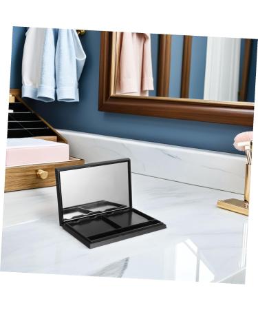 Palette de Fards Paupi res Magn tique Vide 2 Compartiments Mat Noir avec Miroir Rechargeable et Personnalisable Organisateur Maquillage Compact pour Voyage et - Buy Online on GoSupps.com
