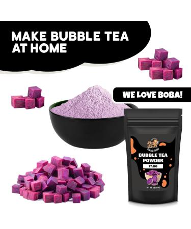 Bubble Tea Powder Kit | Taro Flavor | 1LB (454g) | 18 Servings | Instant Boba Drink Mix for Smoothies and Tapioca Pearl Milk Tea - Buy Online on GoSupps.com