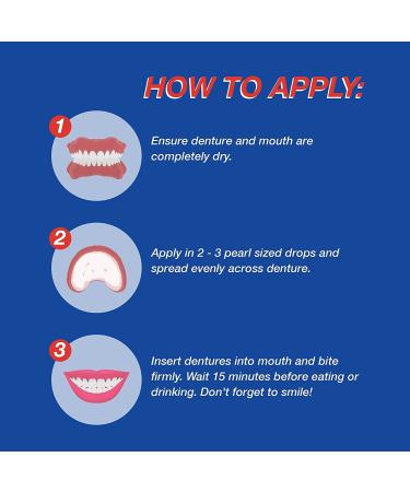 Zinc-Free Waterproof Denture Adhesive - Extra Strong Hold - 1.4 oz (Pack of 2) - Buy Online on GoSupps.com