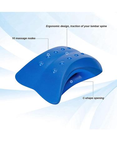ZIUTPDAX Lumbar Support Pillow 2 Pack - Back Support & Traction for Spine Relief - Blue - Buy Online on GoSupps.com