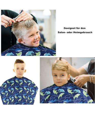 Vokmon Dolphin Waterproof Children's Barber Cape | Adjustable Hairdressing Apron for Kids - Perfect Haircut Cover - Buy Online on GoSupps.com