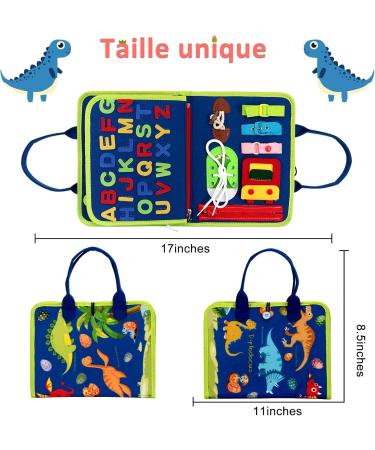 Orderra Busy Board - Montessori Activity Board for Children | Early Educational Toys for Fine Motor Skills | Learn Clothing Basics | MLB-SZZM Blue - Buy Online on GoSupps.com