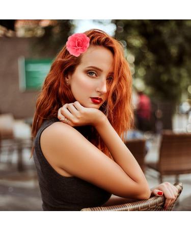 Ifundom 20-Piece Flower Hair Clips for Women | Rose Fabric Hair Accessories & Mexican Hair Flowers | Perfect for Weddings Parties & Mother's Day - Buy Online on GoSupps.com