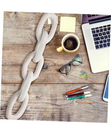 ABOOFAN Coffee Table Decor Wood Decor Tiered Tray Deocr Wall Art Decor Crafts Vintage Hanging Chain Office White 55x10cm - Buy Online on GoSupps.com