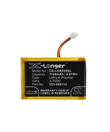 3.7V 1100mAh L/N 1406 533-000112 Battery Replacement for IIIuminated Living-Room Keyboa K830