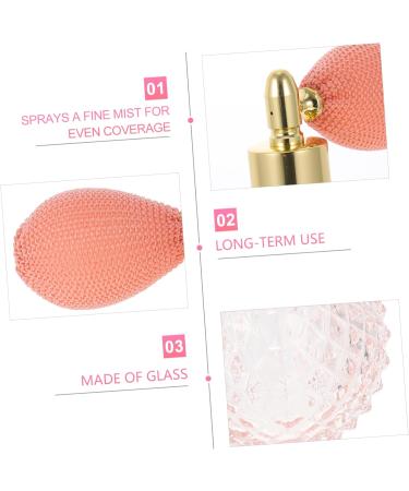MAGICLULU Air Bag Spray Bottle Pump Terrarium Glass Containers Glass Perfume Bottle Mini Terrarium Cosmetic Makeup Dispenser Pink Make up Essential Oil Travel Crystal Glass 100 ml Pink - Buy Online on GoSupps.com
